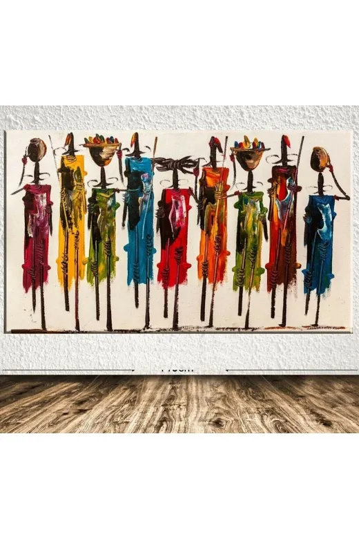 HOMEARTHS HOMEARTHSKANVASTABLO002 Afrikalı Dev Boyut Kanvas Tablo 120 X 60