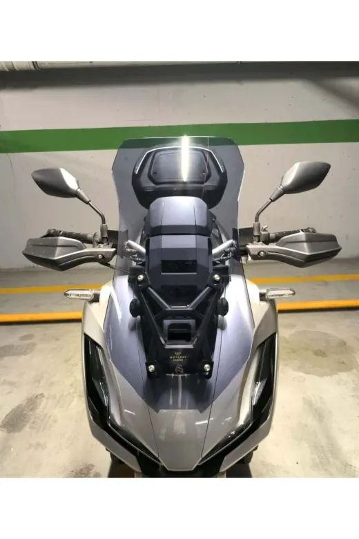 Honda Adv 350 Ön Cam 2023-2026 Model 60cm Füme Renkli 4mm ORTA BOYLU