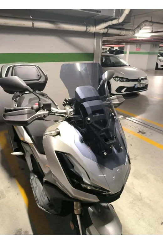 Honda Adv 350 Ön Cam 2023-2026 Model 60cm Füme Renkli 4mm ORTA BOYLU