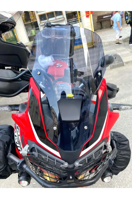Honda Africa Twin CRF 1000 Ön Cam 2016-2020 Model 45cm Füme Renkli 4mm SPORTİF