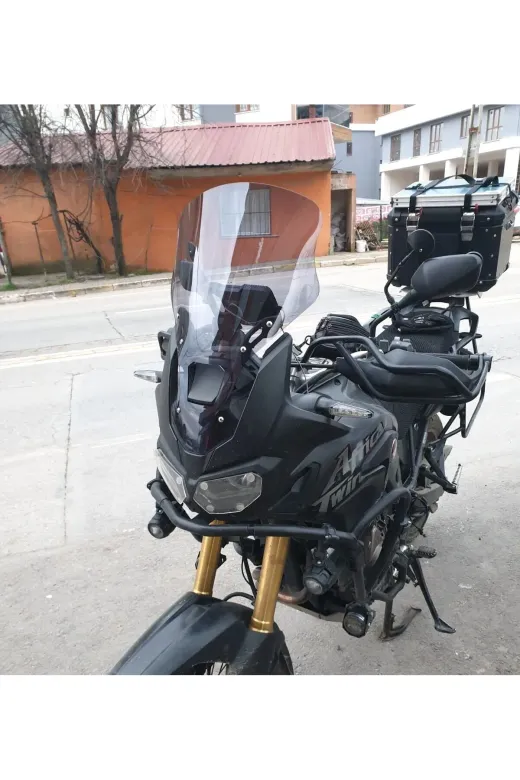 Honda Africa Twin CRF 1000 Ön Cam 2016-2020 Model 45cm Füme Renkli 4mm SPORTİF