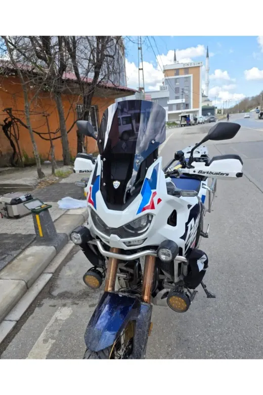 Honda Africa twin CRF 1100 L4 Ön Cam 2023-2026 Model 46cm Siyah Renkli 4mm ORİJİNAL BOYLU