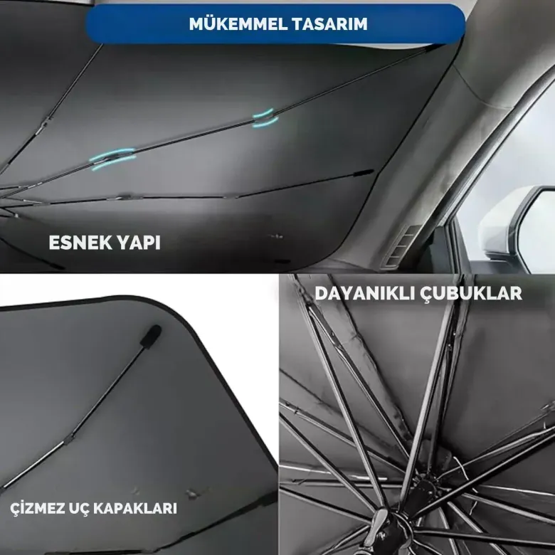 Honda City, Opel Astra, Peugeot 308, Citroen C4, Fiat Linea Uyumlu Oto Şemsiye