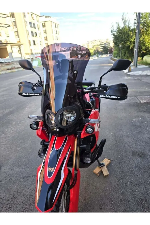 Honda CRF 250 Rally Ön Cam 2017-2026 Model 56cm Siyah Renkli 4mm