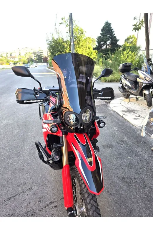 Honda CRF 300 Rally Ön Cam 2017-2026 Model 56cm Şeffaf Renkli 4mm