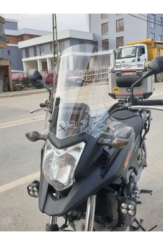 Honda NC 700 750 X Ön Cam 2012-2015 Model 59cm Şeffaf Renkli 4mm UZUN