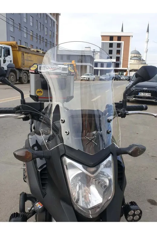 Honda NC 700 750 X Ön Cam 2012-2015 Model 59cm Şeffaf Renkli 4mm UZUN