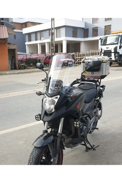 Honda NC 700 750 X Ön Cam 2012-2015 Model 59cm Şeffaf Renkli 4mm UZUN