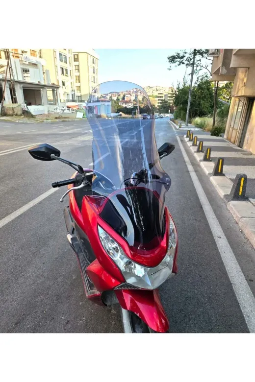 Honda PCX Ön Cam 2011-2013 Model 83cm Füme Renkli 4mm UZUN