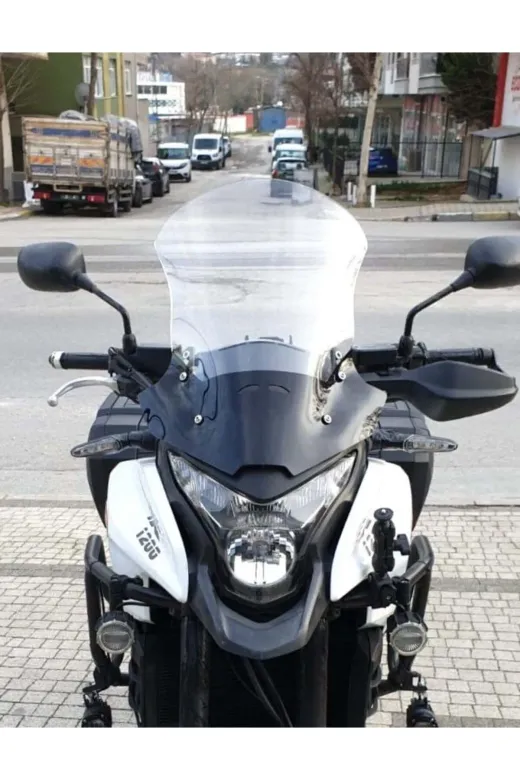 Honda VFR 1200 Ön Cam 2012-2015 Model 50cm Şeffaf Renkli 4mm