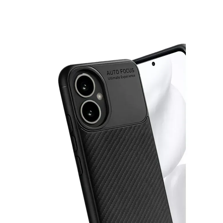 Honor 400 Kılıf Auto Focus Karbon Kapak - Siyah