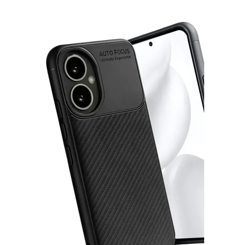 Honor 400 Kılıf Auto Focus Karbon Kapak - Siyah