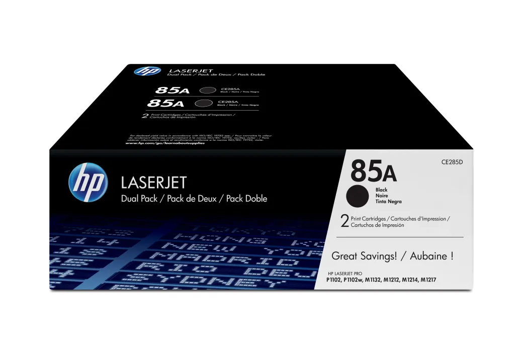HP 85A CE285AF 2'li Paket Siyah Toner