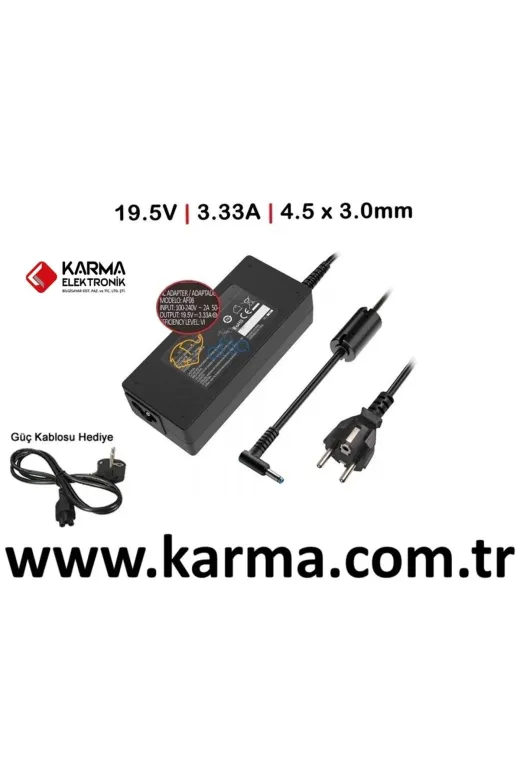 HP NA-KR60811.65W-19042025-1669 14-Em0002Nt (7P6E0Ea) Notebook Uyumlu Adaptör, Şarj Aleti Cihazı (65W)