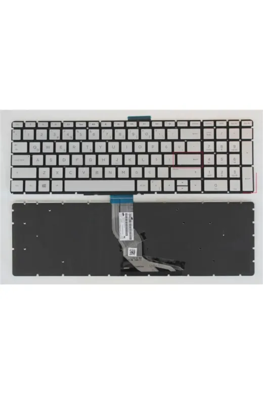 HP NK-KR30552G İyiNk-770 Pavilion 15-Bw021Nt, 15-Bw022Nt, 15-Bw023Nt Klavye (Silver-Gri Tr) Uyumlu