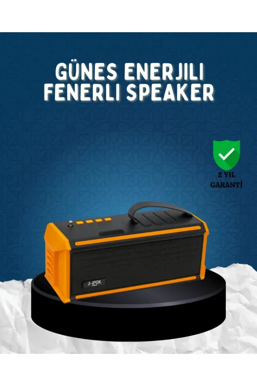 Hsc bilişim klt8912733148220 J-Ipox P520 Bluetooth Hoparlör 8W Güçlü Ses Solar Şarj Fm Radyo