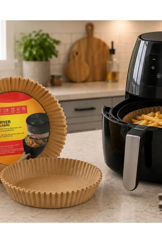 Hsc bilişim klt8912733220568 100 Lü Airfryer Kağıdı Yağ Geçirmez Yapışmaz Pişirme Kağıdı