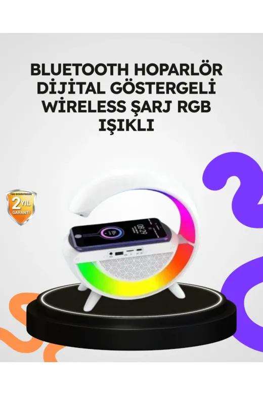 Hsc bilişim klt8912733229165 2025 Yeni Seri 15W Kablosuz Şarjlı Led Atmosfer Lambası