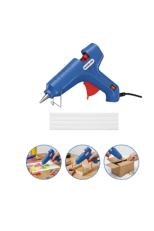 Hsc bilişim klt8912733236873 Hobi Ve Tamir İşleri İçin 60 W Silikon Tabancası 11 Mm 5 Silikon Hediyeli