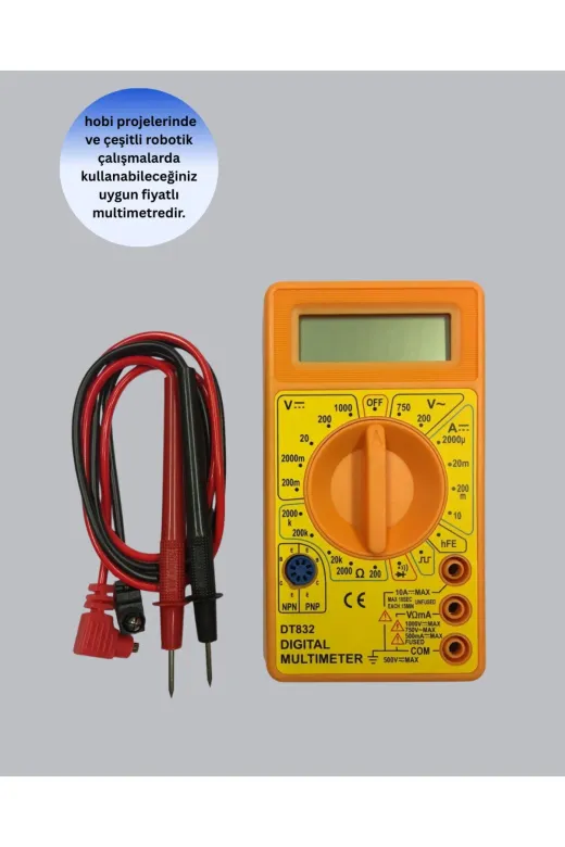 Hsc bilişim klt8912733242379 Dijital Multimetre Ölçü Aleti Ac Dc Ölçüm Ve Lcd Ekranlı