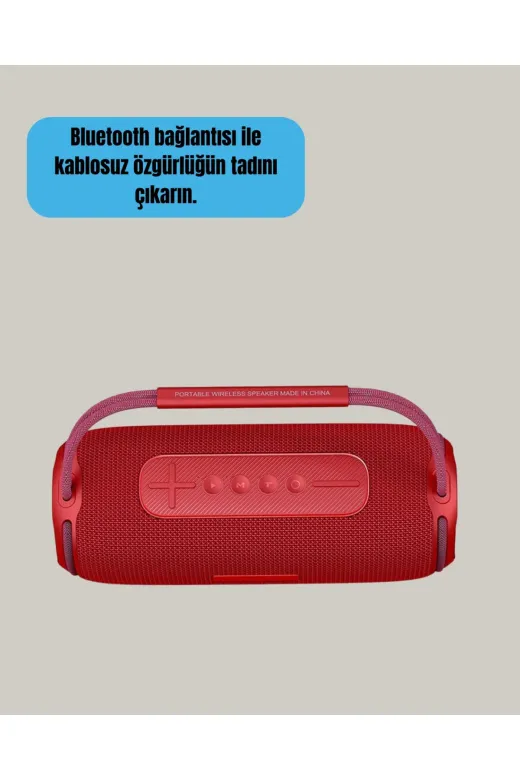 Hsc bilişim klt8912733299403 Rgb Led Işıklı 20W Taşınabilir Hoparlör Bluetooth 5.3 + Type-C Şarj