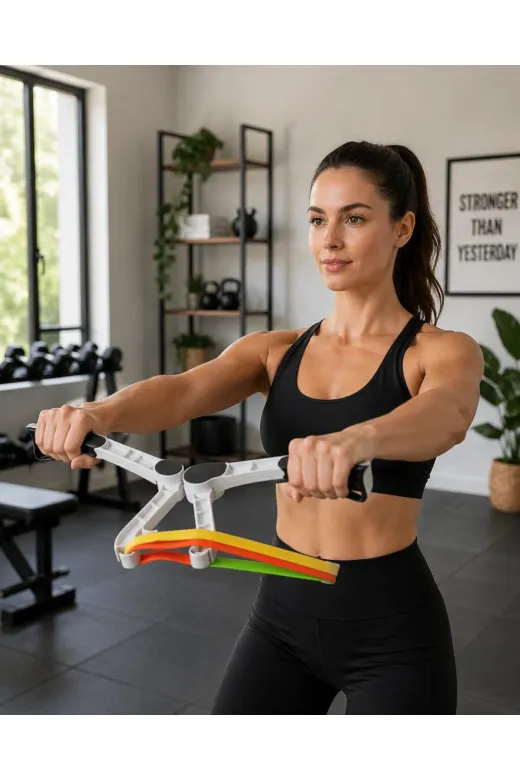Hsc bilişim klt8912733389524 Direnç Bantlı Kol Göğüs Omuz Egzersiz Aleti Evde Fitness Seti
