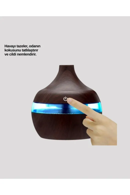 Hsc bilişim klt8912733418088 7 Renk Dinlendirici Led Işıklı Aroma Buhar Makinesi