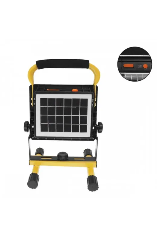 Hsc bilişim klt8912733455694 Solar Ve Usb Şarjlı Güçlü Led Çalışma Lambası Ayarlanabilir Açılı Kamp Feneri