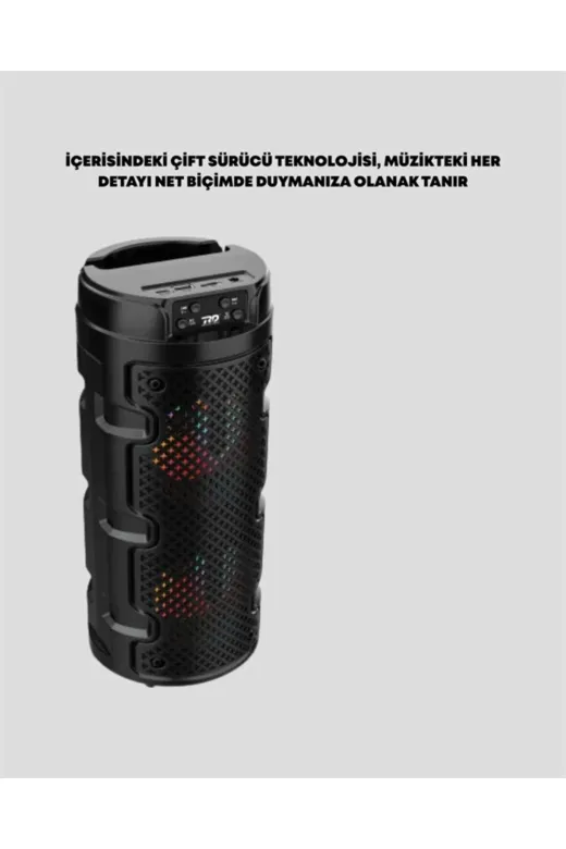 Hsc bilişim klt8912733474121 Kompakt Tasarım, Yüksek Ses Performansı – Çoklu Giriş Seçenekli Kablosuz Hoparlör (Bluetooth, Usb, S