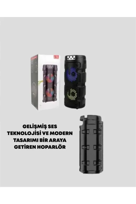 Hsc bilişim klt8912733474121 Kompakt Tasarım, Yüksek Ses Performansı – Çoklu Giriş Seçenekli Kablosuz Hoparlör (Bluetooth, Usb, S