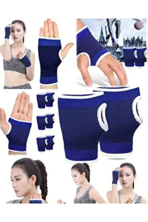 Hsc bilişim klt8912733480573 Mavi Bilek Koruyucu Spor Destekliği Çift El İçin Evrensel Boy