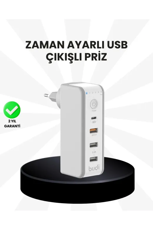 Hsc bilişim klt8912733481488 Akıllı Zaman Ayarlı Şarj Cihazı Güvenli Ve Enerji Tasarruflu