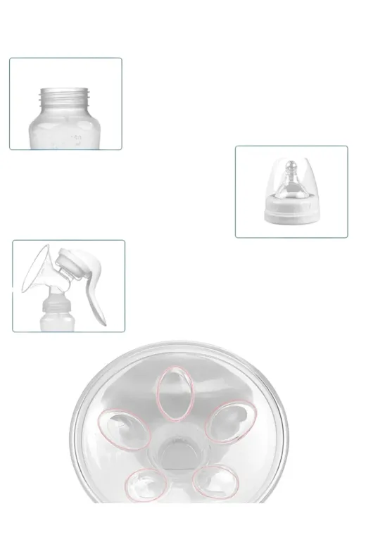 Hsc bilişim klt8912733551334 Masaj Ve Sağım Özellikli Manuel Süt Pompası Sessiz Kullanım 180 Ml
