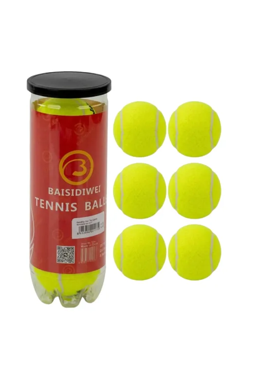 Hsc bilişim klt8912733571240 Tenis Topu 6’Lı Set Antrenman Ve Maç İçin Dayanıklı Toplar