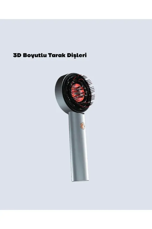 Hsc bilişim klt8912733914542 Saç Büyüme Destekleyici Elektrikli Masaj Tarak Yağ Aplikatörlü