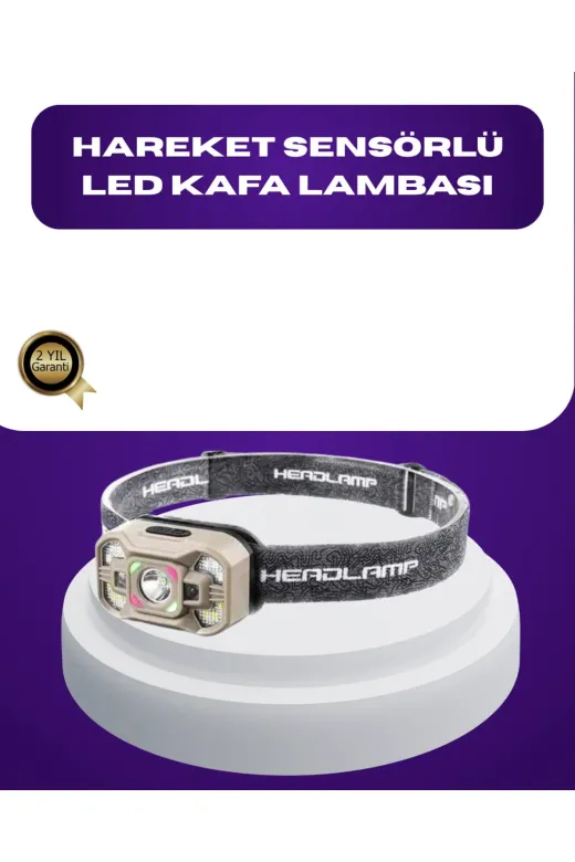 Hsc bilişim klt8912733914832 Wave Sensörlü Led Kafa Lambası Şarjlı Ayarlanabilir Işık
