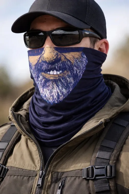 Hsc bilişim mptSM20SM16F085-1 Sakallı Yüz Desenli Baf Buff – Çok Amaçlı Boyunluk Maske 1 No