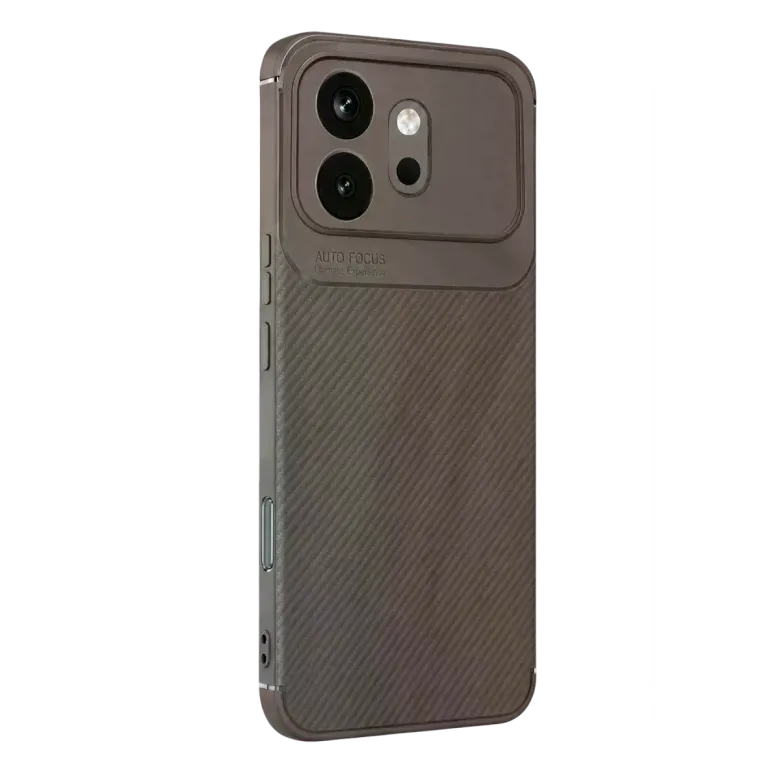 Huawei Honor 600 Auto Focus Karbon Kapak - Gri