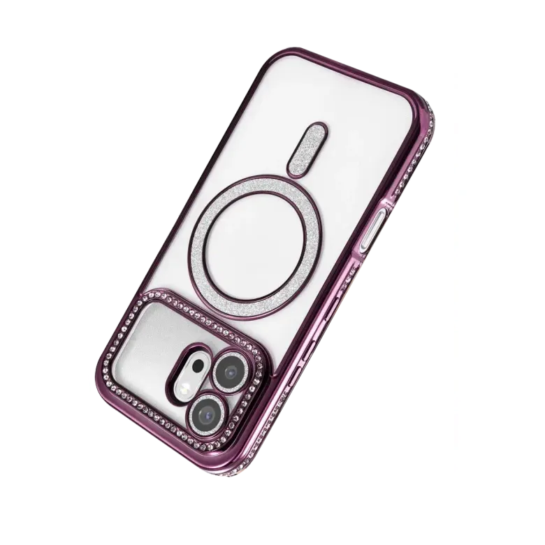 Huawei Honor 600 Joke Simli Magneticsafe Kılıf - Derin Mor