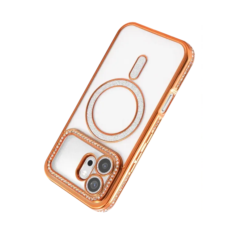 Huawei Honor 600 Joke Simli Magneticsafe Kılıf - Turuncu