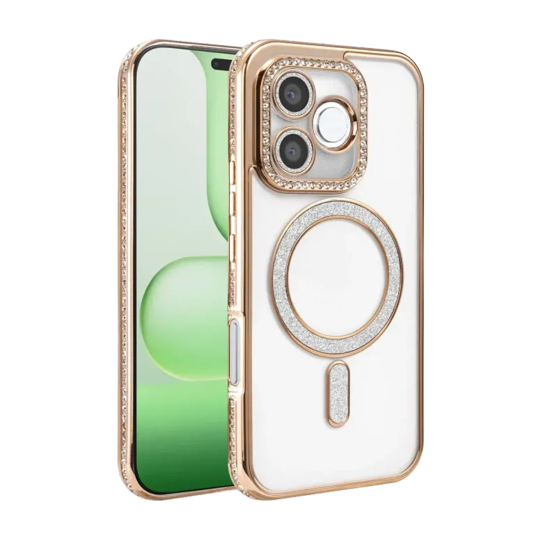 Huawei Honor 600 Lite Joke Simli Magneticsafe Kılıf - Gold