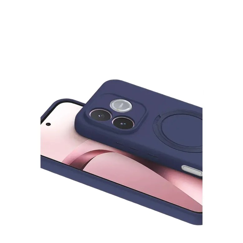 Huawei Honor 600 Lite Regal Magsafe Standlı Kapak - Lacivert