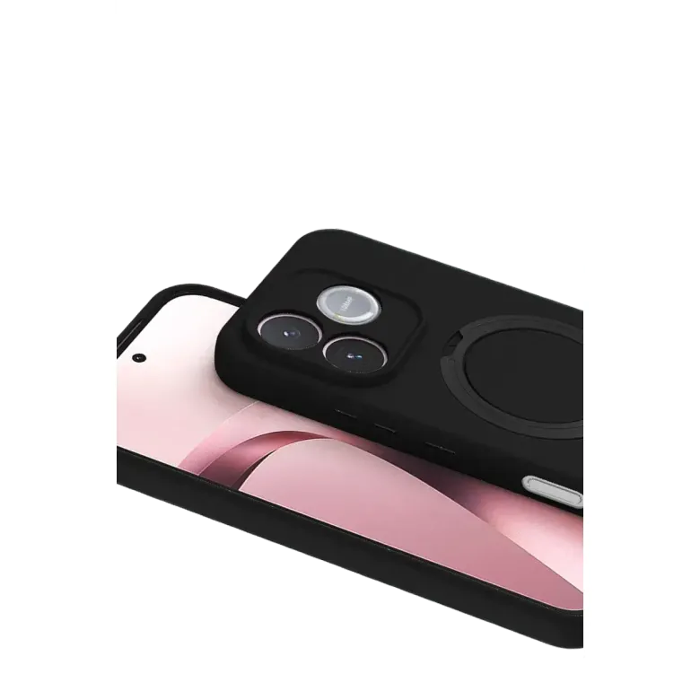 Huawei Honor 600 Lite Regal Magsafe Standlı Kapak - Siyah