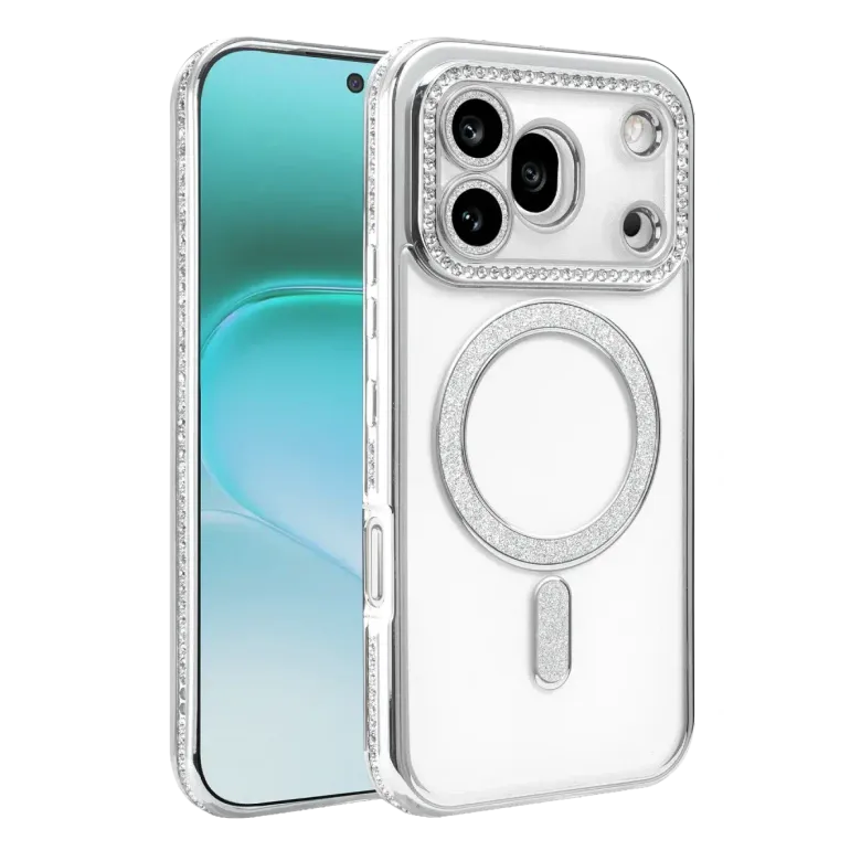 Huawei Honor 600 Pro Joke Simli Magneticsafe Kılıf - Gümüş