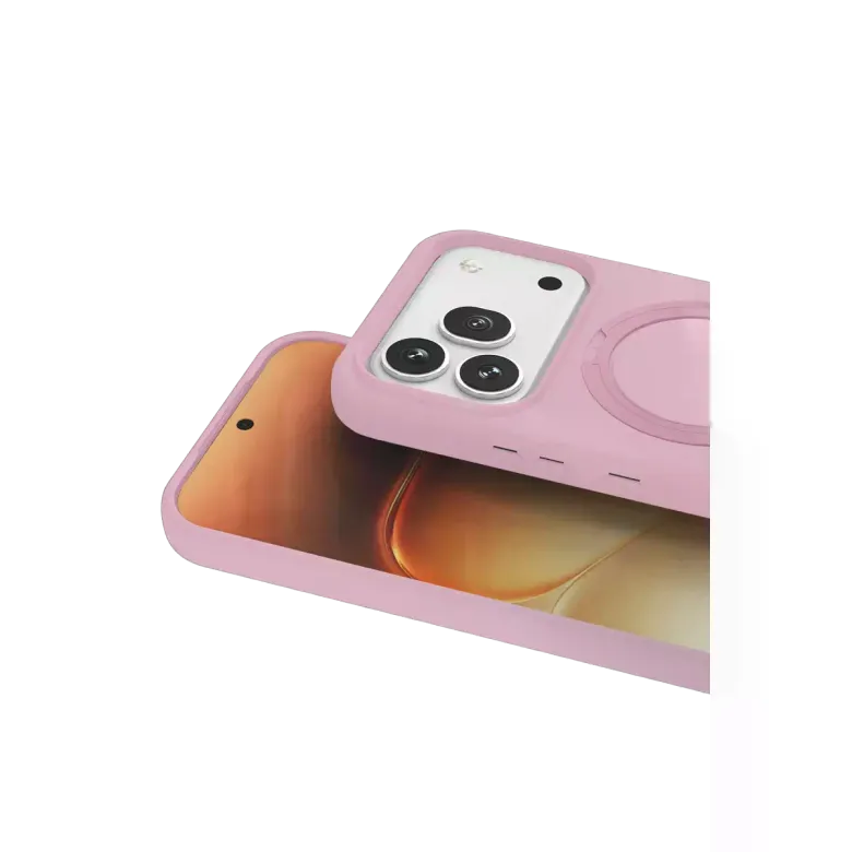 Huawei Honor 600 Pro Regal Magsafe Standlı Kapak - Açık Pembe