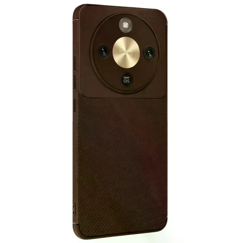 Huawei Honor Magic 8 Lite Auto Focus Karbon Kapak - Kahverengi