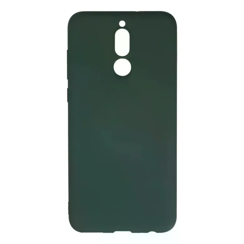 Huawei Mate 10 Lite Kılıf Nano içi Kadife Silikon - Koyu Yeşil