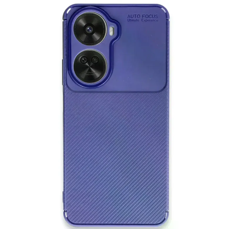 Huawei Nova 12 Se Kılıf Auto Focus Karbon Kapak - Lacivert