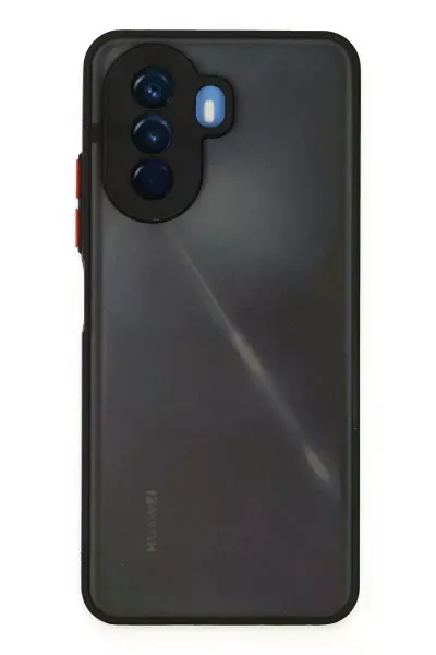 Huawei Nova Y70 Kılıf Montreal Silikon Kapak - Siyah