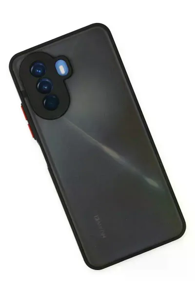 Huawei Nova Y70 Kılıf Montreal Silikon Kapak - Siyah